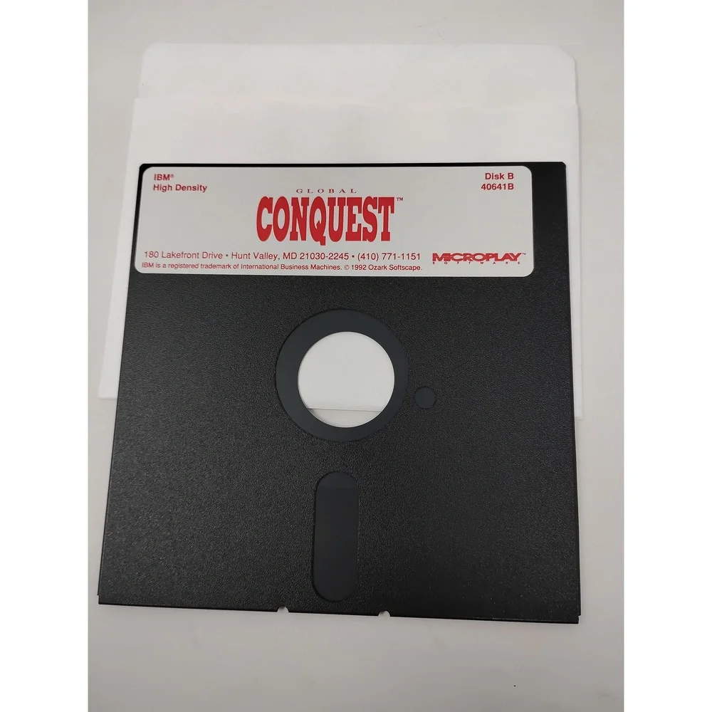 MicroProse Global Conquest PC Game 1992 Big Box MS-DOS Floppy Strategy
